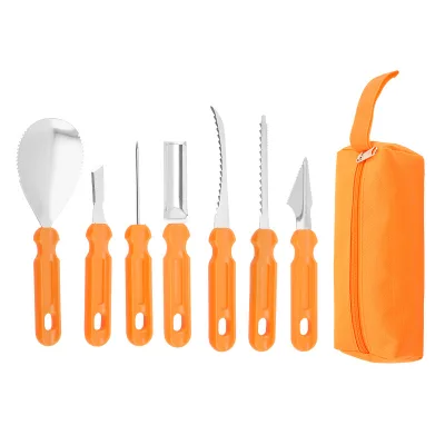 DIY Carving Tools Clay Tools Fruit and Vegetable Cutter Halloween Pumpkin Carving Kit with Storage Bag
