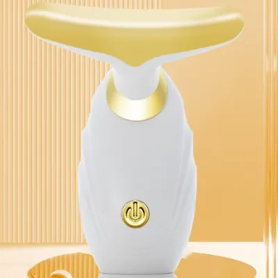 Travel Friendly Facial Neck Massage Device USB Rechargeable Multi Gears Massage Strength Care Tool