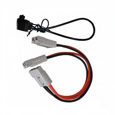 Antmade Customizable PE Insulated Automotive Control Cables Copper Conductor Wire Grey Color PE Jacket One Two Power Connectors