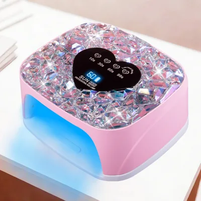 New SUN S50 6W High-Power Plastic Nail Lamp Dual-Light Source Quick-Dry Long-Lasting Gel Dryer for Nail Polish Gel Drying