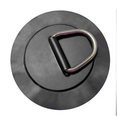 High-quality Inflatable Surfboard Patch Kayak SUP Board Stainless Steel D-ring Buckle 15cm Round PVC Patch Hook Accessories