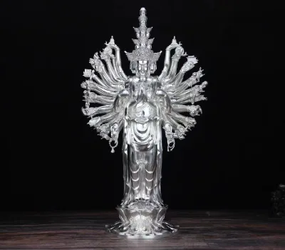 35cm High Temple Thousand-hand Avalokitesvara Ornaments Design and Customization Thousand Hand Guanyin Mold Manufacturing