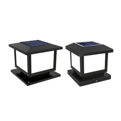 Simple Minimalist Exterior Lighting For Home Resort Park Wall Pillar solar gate lamp