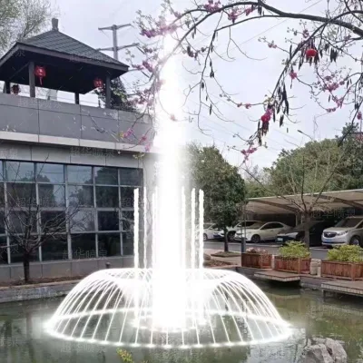 Wholesale Factory Price Outdoor Water Fountain Pump Nozzle LED Light for Landscape Projects Stone Garden Wholesale Fountain