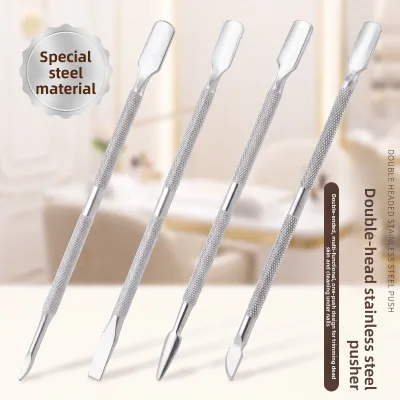 Weizhuang Stainless Steel Double-Ended Nail Pusher & Cuticle Pusher Gel Polish Remover Tool for Manicure Ingrown Nail Correction