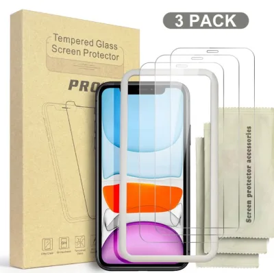 3 Pack 2.5D Professional Phone Glass 9H 0.33mm Tempered Glass Screen Protector Tempered Glass for iPhone