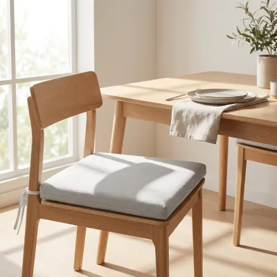 Customized Quilted Memory Foam Seat Cushion Anti-Bacteria Removable Washable Semicircular Shape for Indoor/Outdoor Use Patio