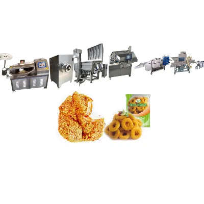 Large Capacity Chicken Steak Equipment with Mixer Fryer Meat Mincer Key Machines