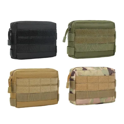Unisex Camouflage Outdoor Nylon Waist Bag Belt Storage Pouch Tactical Zipper Waterproof Tool Cell Phone Camera
