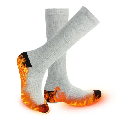 Hot Spot Sale Unisex Thermal Self Heating Socks Winter USB Battery Rechargeable Heated Socks