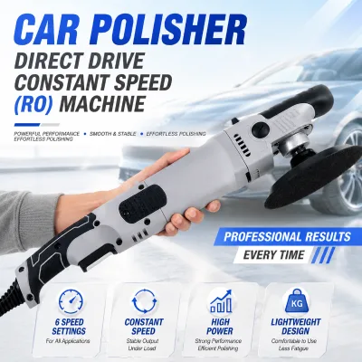 RO8127 Constant-Speed Glass Car Polisher Professional Handheld Horizontal Model No Speed Drop Long-Lasting Operation Overheating