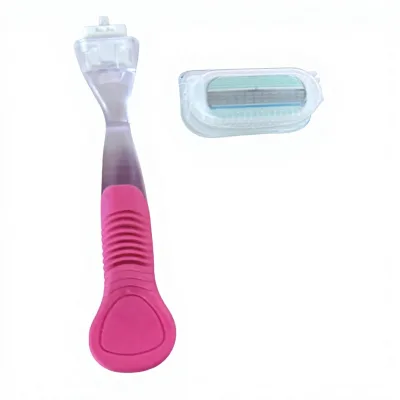 Disposable Lady Razor with Three Blades and Pivotal Head