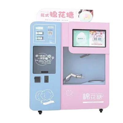 Long Service Life 2022 Machine a Barbe a Papa Automatic Cotton Candy Vending Machine for Cotton Candy