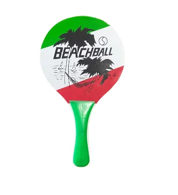 Indoor Outdoor Yard Tennis Racquet Custom Beach Paddle Ball Set 2 Wooden Paddles
