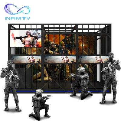 2023 Newest 9D Vr Simulator Machine Product Vr Cage Room Multiplayer Shooting Games for Shopping Mall or Vr Theme Park