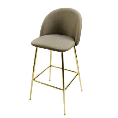 Modern Design Comfortable High Quality Velvet Bar Stool Leisure Bar Chair