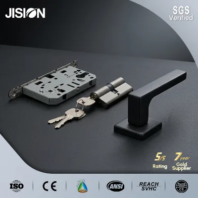 High Security Euro Profile Brass Lock Cylinder 70mm Chrome Plated Double Open Mortise Door Core with Keys