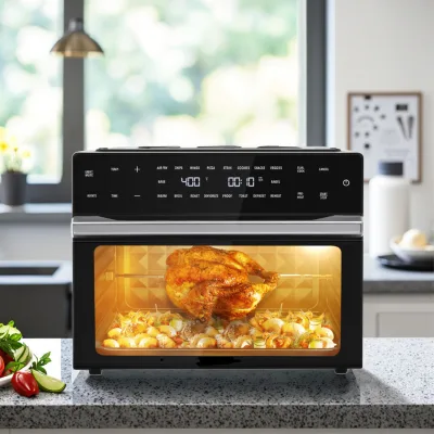 1800W Power + Rapid Heating: Enjoy Hot Meals Faster Designed for Cold Climate Efficiency 360°High Speed Hot Air Circulation