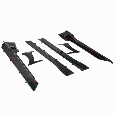 For Aston Martin DB11 Dry Carbon Fiber P Style Side Skirt Decoration Accessories Body Kit