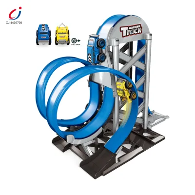 Chengji Anti-gravity Car Track Inertial Trailer Racing Slot Rail Pull Back Race Car Sets with Track