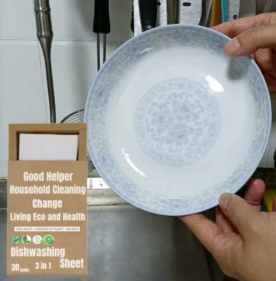 Plant Based 3 in 1 Dishwashing Liquid Paper Dish Cleaning Soap Sheet