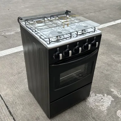 Multifunctional Air Convection Oven with 4-gas Stove Burners & Even Heating, Ideal for Home Baking, Roasting