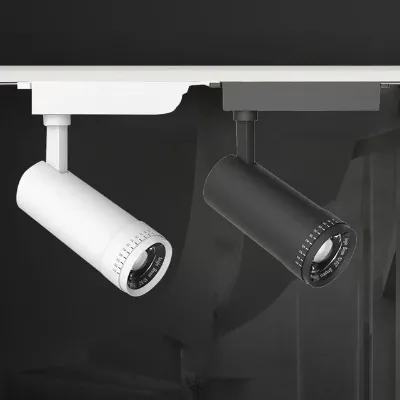1CCT Built-in Driver Anti-glare 10-60 Degree Zoomable Lens LED Focus Light Track Light