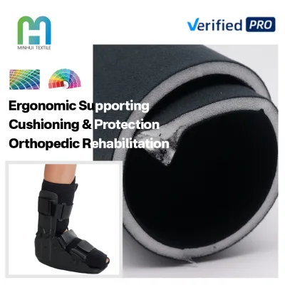 Orthopedic Shoe Inner Lining Soft Loop Fabric Laminated 29D 3MM Foam for Foot Brace Support