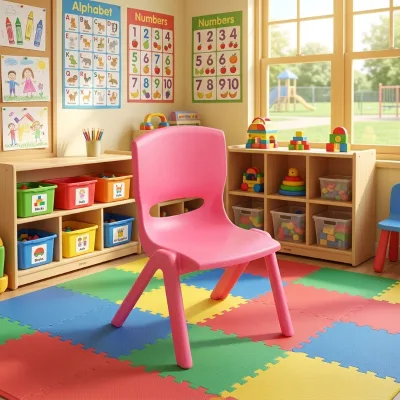 Modern Durable Children's Kindergarten School Chairs PP Plastic