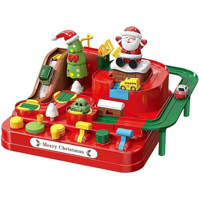 Christmas Car Track Fun Festive Interactive Racing Game Kids Construction Car Toy Educational Sliding Race Track Car Set