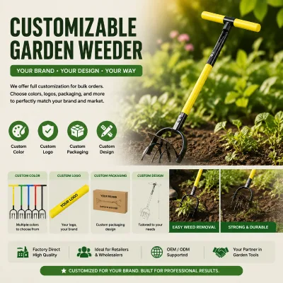Standing Labor-Saving Manual Lawn Aerator with Greatly Reduced Labor Cost for Large Area Efficiency