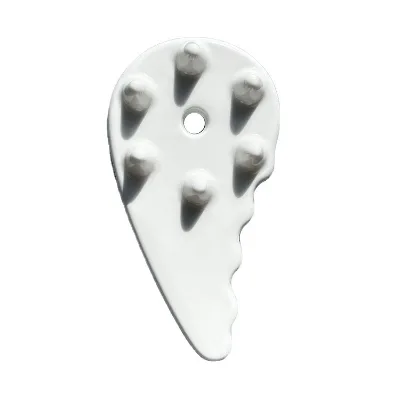 Hot Massage Normal Style Ceramic Mater White Color Facial Massage Tool Ceramic Massager for Facial Guasha