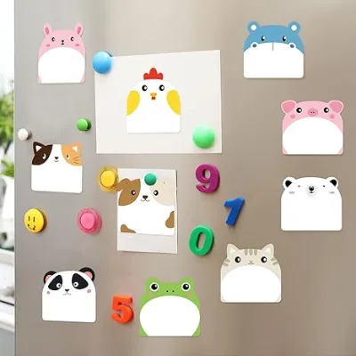 Cute Sticky Notes Kawaii Fun Animal Sticky Notes Pads Bulk Cartoon Memo Self Adhesive for Veterinary Gift Office School
