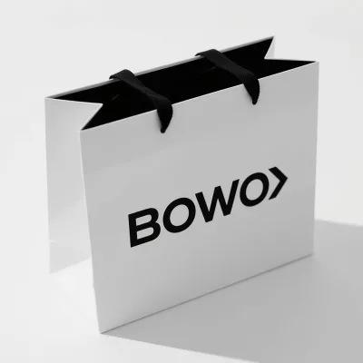 Wholesale White Black Custom Clothing Silk Handle Shopping Gift Jewelry Paper Bag With Logos