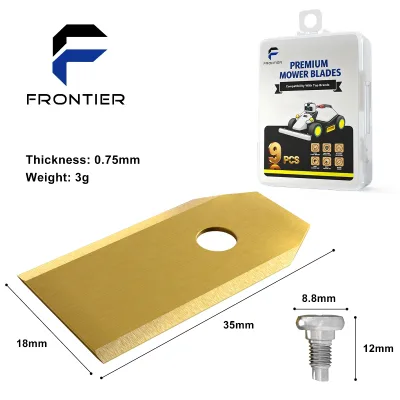 Stainless Steel Robotic Mower Blade Robotic Titanium Coating Mower Blade Fit for Auto Mower