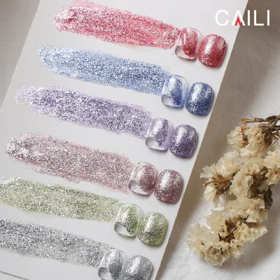 288 Colors Glitter Uv Gel Bling Sequins Soak Off Manicuring Nail Sequins Gel Polish