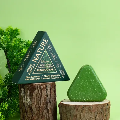 Herbal Hair Care Soap Usman Grass Arborvitae Leaf Castor Seed Oil Strengthening Oil Control Volume Boost Shampoo Bar