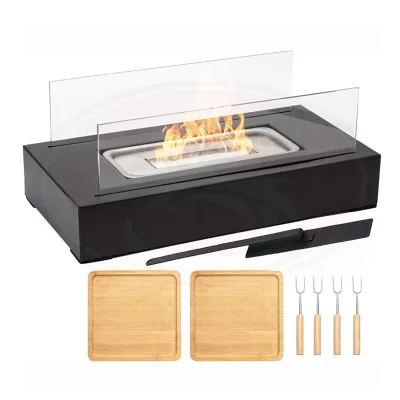 Tabletop Ethanol Fireplace Outdoor Metal Small Portable Pumpkin Fireplace Freestanding Tabletop Fireplace