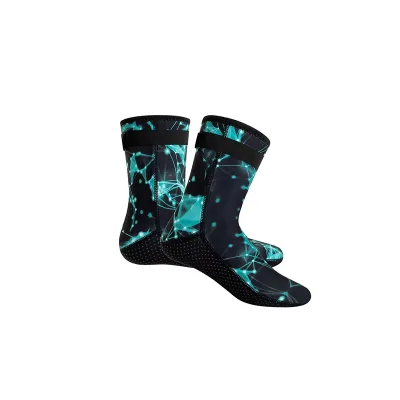 Wholesale Custom Waterproof Rubber Sole Anti slip Cut Proof Keep Warm 3mm Camo Tube Beach Diving Sand Neoprene Sock