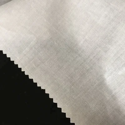 Lower Temperature Fusible Adhesive 100% Cotton Satin Woven Shirt Collar Lining Interlining