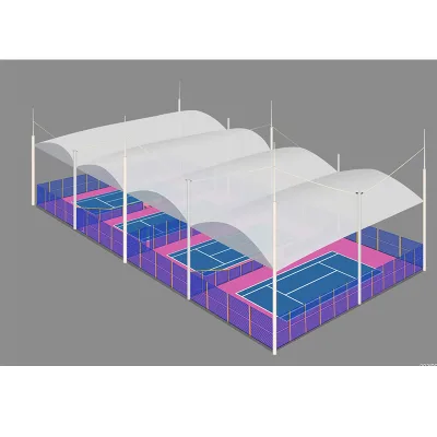 Professional Customization UV Protection Waterproof Durable Paddle Tennis Court Canopy Factory Direct Supply