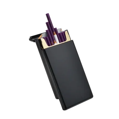 Aluminum Alloy Automatic Mini Portable Cigarette Case New Design Slim Waterproof Box Classic Style