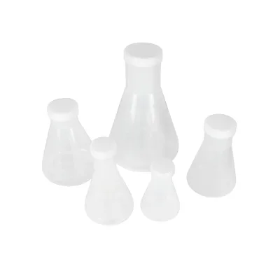 Hot Plastic Transparent Laboratory Chemical Erlenmeyer Flasks Container Bottle