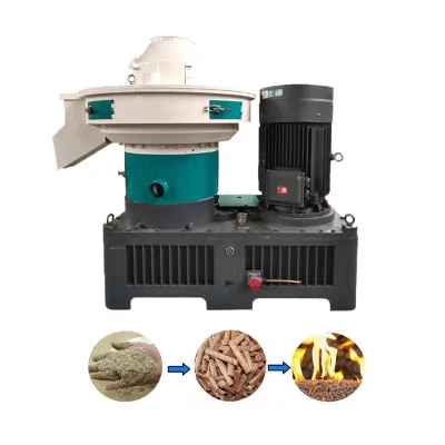 Complete Organic Fertilizer Biomass Energy Waste Wood Pelletizing Line Bark Palm Shreds Wood Sawdust Scraps Pellet Mill Line