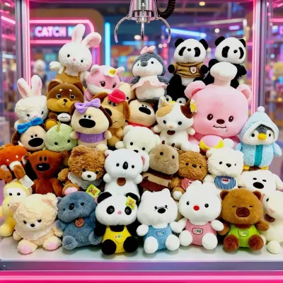 New 8-inch PP Cotton Filled Cartoon Plush Animal Toys Cute and Fun Children's Toys Claw Machine Children's Toy Factory Wholesale