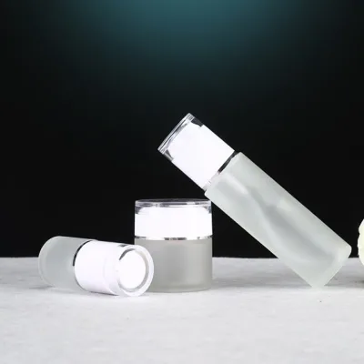 New Arrival 40ML 60ML 80ML Frosted Bottle Spray Bottle for Lotion clear Glass Lotion Bottle