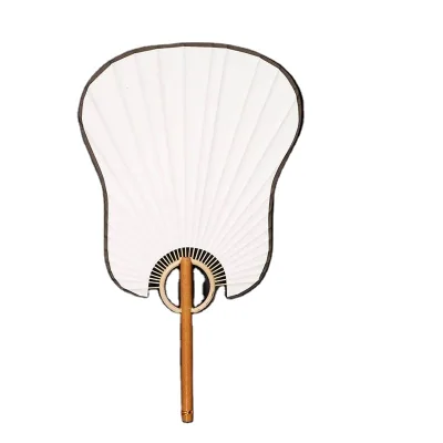 Wholesale Big Size Paper Hand Bamboo Round Fan