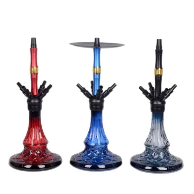 Factory Stock Aluminum Alloy Medium Hookah Double and Four Hoses Shisha with Lacquer Technique
