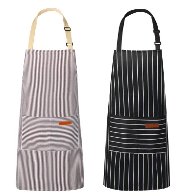 Bulk Wholesale Reusable Breathable Kitchen Cooking Aprons with 2 Pockets Unisex Adjustable Neck Strap Soft for Men Women