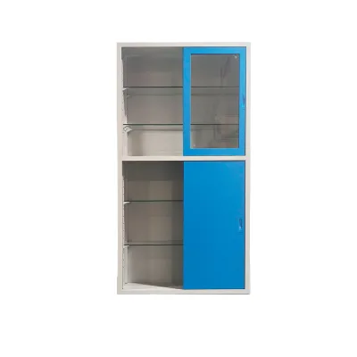 Modern Style Stainless Steel Glass Door Storage Cabinet Hot Selling Commercial Chemical Resistance Instrument Cabinet for